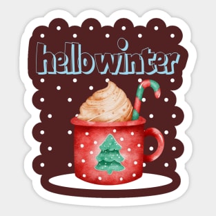 Hello Winter Sticker